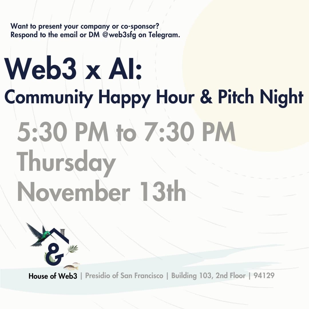 Web3 x AI: Community Happy Hour & Pitch Night